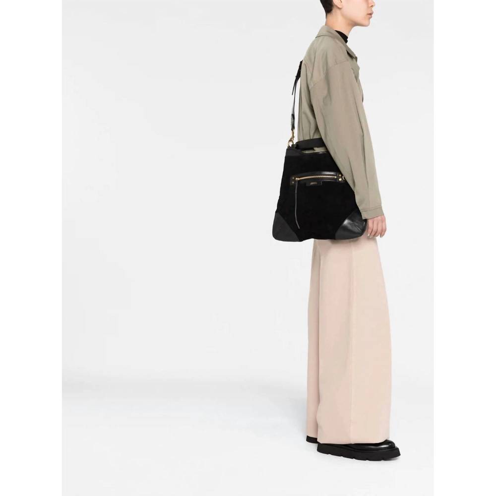 NEW ISABEL MARANT botsy day hobo shoulder bag in black - Picture 6 of 6